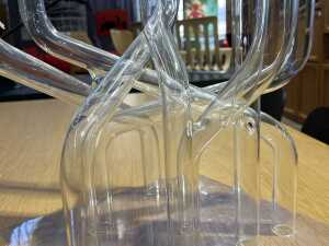 Gaia & Gino 'Mistic' glass candelabra - 4