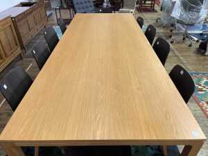 Cosh Living contemporary oak 11-piece dining suite, RRP$23,490 - 2
