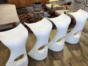 Set of four Slide plastic bar stools - 2