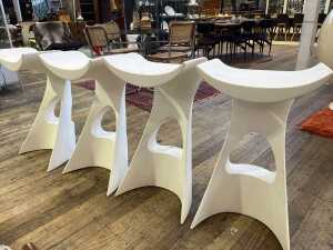 Set of four Slide plastic bar stools - 3