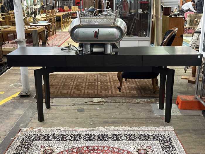Contemporary black stained timber sideboard