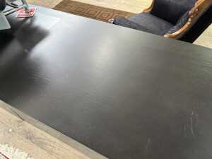 Contemporary black stained timber sideboard - 4