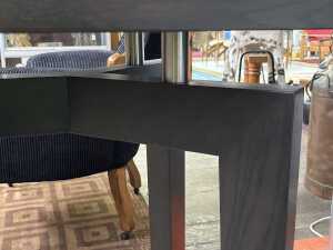 Contemporary black stained timber sideboard - 5