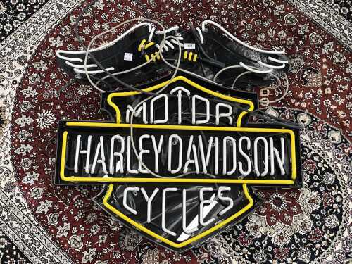 Harley Davidson neon sign