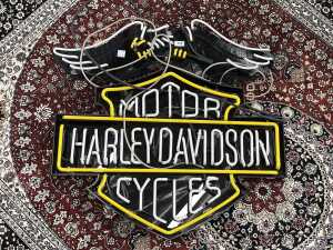 Harley Davidson neon sign