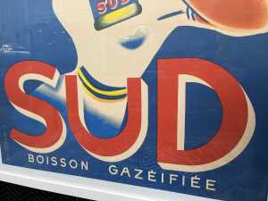 Jacques and Pierre Bellenger, SUD advertising poster. Reproduction print on paper - 2