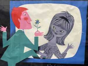 Alain Gauthier (1931-), Radialva Television. Original screenprinted advertising poster - 2