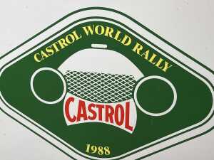 Castrol World Rally 1988 metal sign - 2
