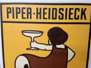Piper-Heidsieck Champagne reproduction print mounted on board - 2