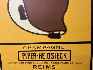 Piper-Heidsieck Champagne reproduction print mounted on board - 3
