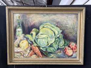 Betty Jungwirth, Home From Market. Oil painting on board - 2