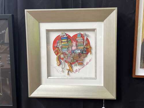 Charles Fazzino (1955-), The Girl Can't Help It, 101/200. Mixed media 3D collage