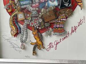 Charles Fazzino (1955-), The Girl Can't Help It, 101/200. Mixed media 3D collage - 3