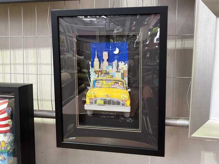 John Suchy (1946-), That Lady Needs a Cab, 2008, 186/450. Mixed media 3D collage
