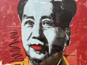 After Andy Warhol, Mao. Acrylic painting on paper - 2
