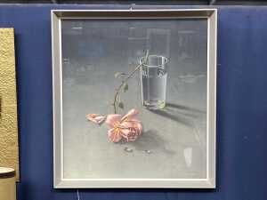 After Vladimir Tretchikoff, Weeping Rose. Mid-century framed print