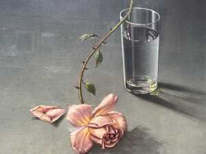 After Vladimir Tretchikoff, Weeping Rose. Mid-century framed print - 2