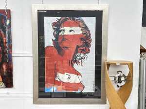 David Bromley (1960-), Hillary. Acrylic painting on board - 2