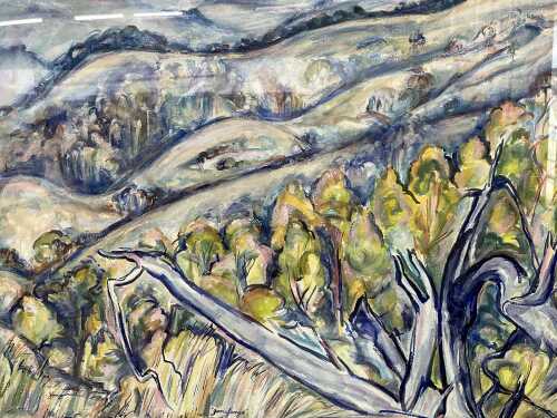Betty Jungwirth, Jeeralangs. Watercolour painting on paper