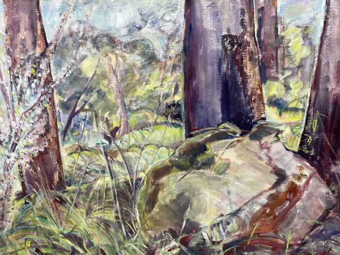 Betty Jungwirth, Portrait of a Boulder, Orchard, Red Hill, 1992. Watercolour painting on paper