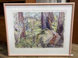 Betty Jungwirth, Portrait of a Boulder, Orchard, Red Hill, 1992. Watercolour painting on paper - 2