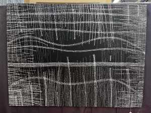 Elsie Granites Napanangka (1963-), Mina Mina. Indigenous Australian acrylic painting on linen - 2