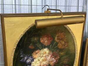 Artist unknown, floral still life. Oil painting on board. - 3