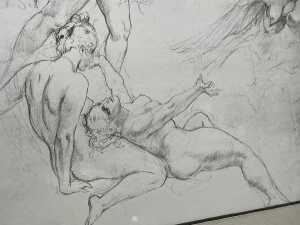 After Norman Lindsay, untitled scene of sirens. Print on paper - 3