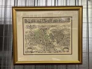 After Melchior Tavernier, Le plan de la ville, cit&eacute;, universit&eacute;, fauxbourgs de Paris, c. 1630. Reproduction print on paper