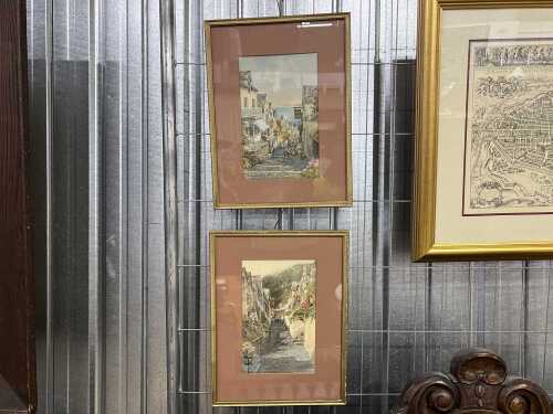 W.H. Sweet (1889-1943), Clovelly (2). Pair of watercolour paintings on paper