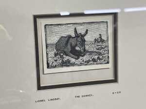 Lionel Lindsay (1874-1961), The Donkey, editioned woodblock print 8/50 - 2