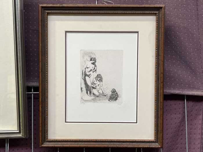 After Norman Lindsay, Temptation, 180/550. Facsimile etching on paper