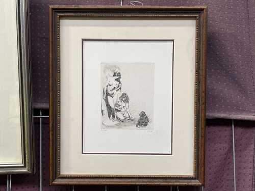 After Norman Lindsay, Temptation, 180/550. Facsimile etching on paper