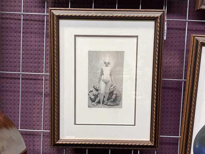 After Norman Lindsay, Creative Effort, 137/550. Facsimile print on paper
