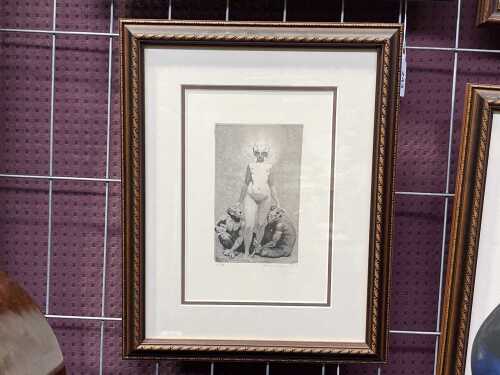 After Norman Lindsay, Creative Effort, 137/550. Facsimile print on paper