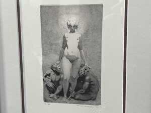 After Norman Lindsay, Creative Effort, 137/550. Facsimile print on paper - 2