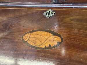 Georgian mahogany bureau bookcase - 6
