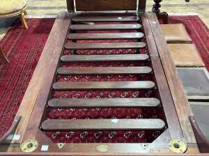 Georgian Butlers Patent mahogany campaign bed, c.1800 - 5