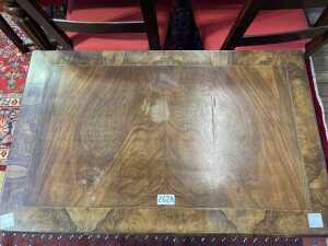 George III walnut kneehole desk - 3