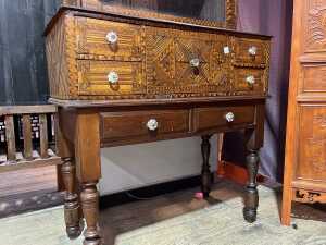 Australian inlaid curio cabinet - 3