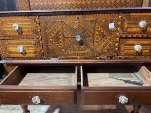 Australian inlaid curio cabinet - 5