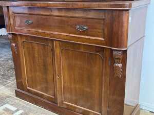 Victorian mahogany secretaire bookcase - 2