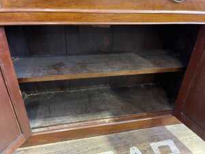 Victorian mahogany secretaire bookcase - 5