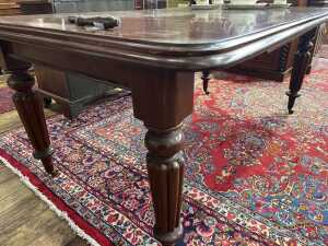 Victorian mahogany rectangular extension dining table - 3