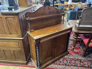 Victorian mahogany chiffonier - 2