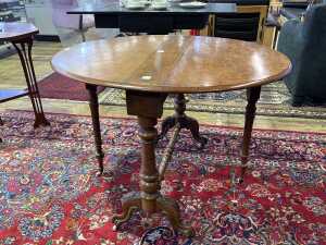 Victorian burr walnut Sutherland table