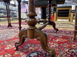 Victorian burr walnut Sutherland table - 4
