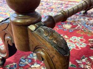 Victorian burr walnut Sutherland table - 6