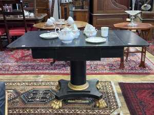 Antique black painted timber sofa table - https://abbeysauctions.go-auction.com/admin/stockitem/stockitemedit/37582/#