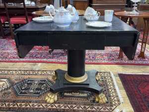 Antique black painted timber sofa table - https://abbeysauctions.go-auction.com/admin/stockitem/stockitemedit/37582/# - 2